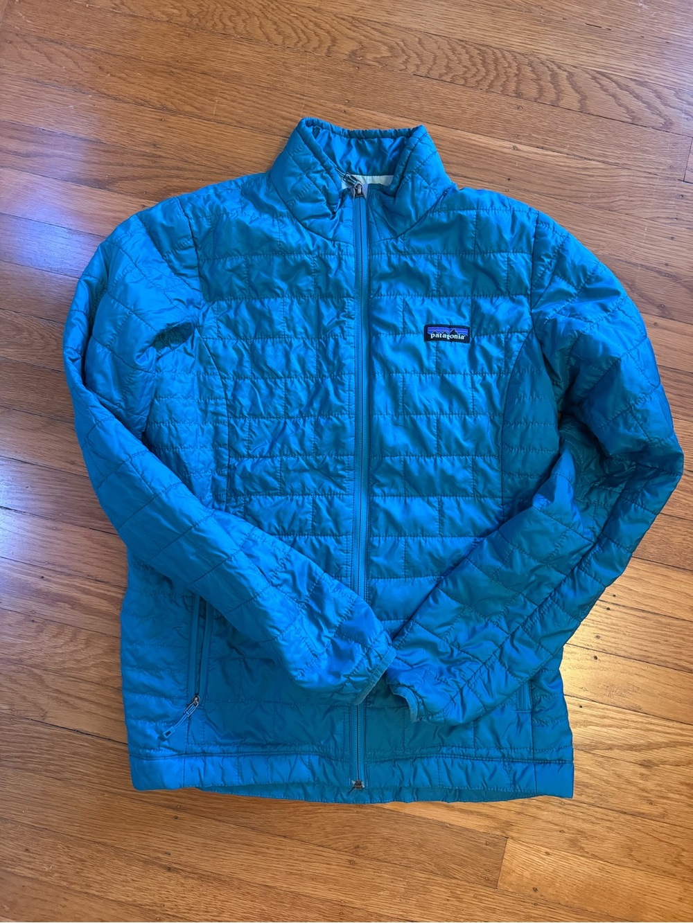 Patagonia Teal Lightweight Quilted Puffer Jacket